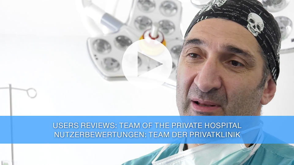 Users reviews: team of the private hospital / Nutzerbewertungen: Team der Privatklinik
